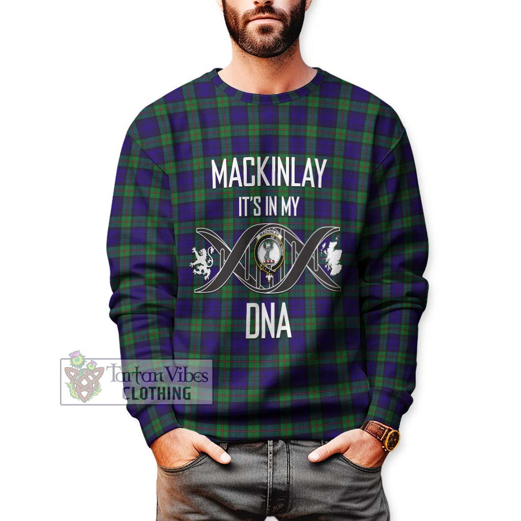 MacKinlay (McKinlay) Tartan Sweatshirt with Family Crest DNA In Me Style Unisex - Tartanvibesclothing Shop