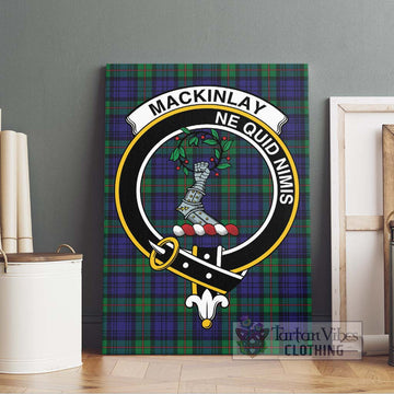 MacKinlay (McKinlay) Tartan Canvas Print Wall Art with Family Crest Without Frame - Tartan Vibes Clothing