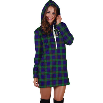MacKinlay (McKinlay) Tartan Hoodie Dress with Family Crest - Tartan Vibes Clothing