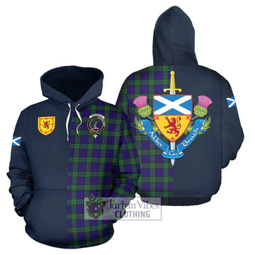 MacKinlay (McKinlay) Tartan Hoodie Alba with Scottish Lion Royal Arm Half Style