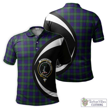 MacKinlay (McKinlay) Tartan Men's Polo Shirt with Family Crest Circle Style Kid - Tartan Vibes Clothing