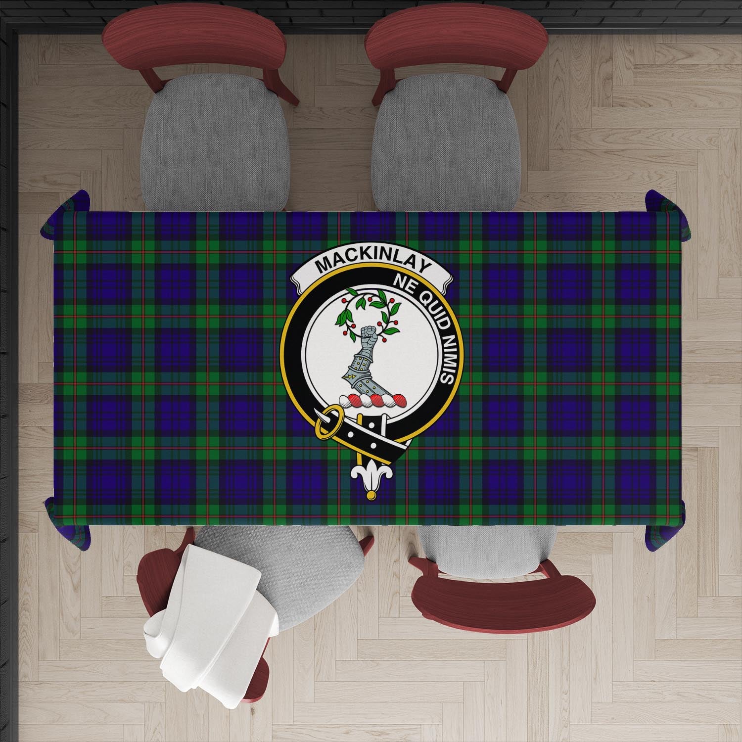 mackinlay-modern-tatan-tablecloth-with-family-crest