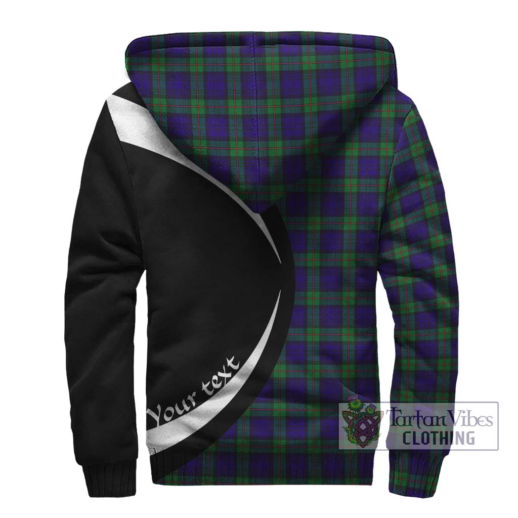 MacKinlay (McKinlay) Tartan Sherpa Hoodie with Family Crest Circle Style - Tartan Vibes Clothing