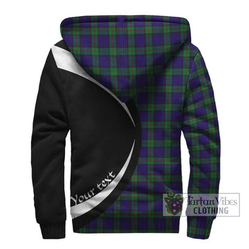 MacKinlay (McKinlay) Tartan Sherpa Hoodie with Family Crest Circle Style - Tartan Vibes Clothing
