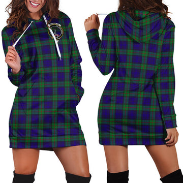 MacKinlay (McKinlay) Tartan Hoodie Dress with Family Crest - Tartan Vibes Clothing
