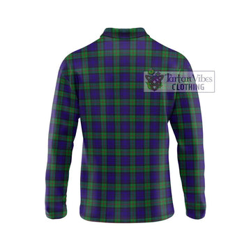 MacKinlay (McKinlay) Tartan Long Sleeve Polo Shirt with Family Crest DNA In Me Style - Tartanvibesclothing Shop