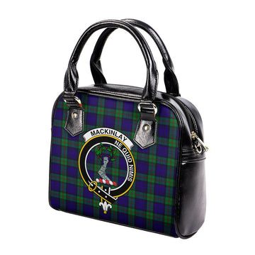 MacKinlay Modern Tartan Shoulder Handbags with Family Crest - Tartanvibesclothing