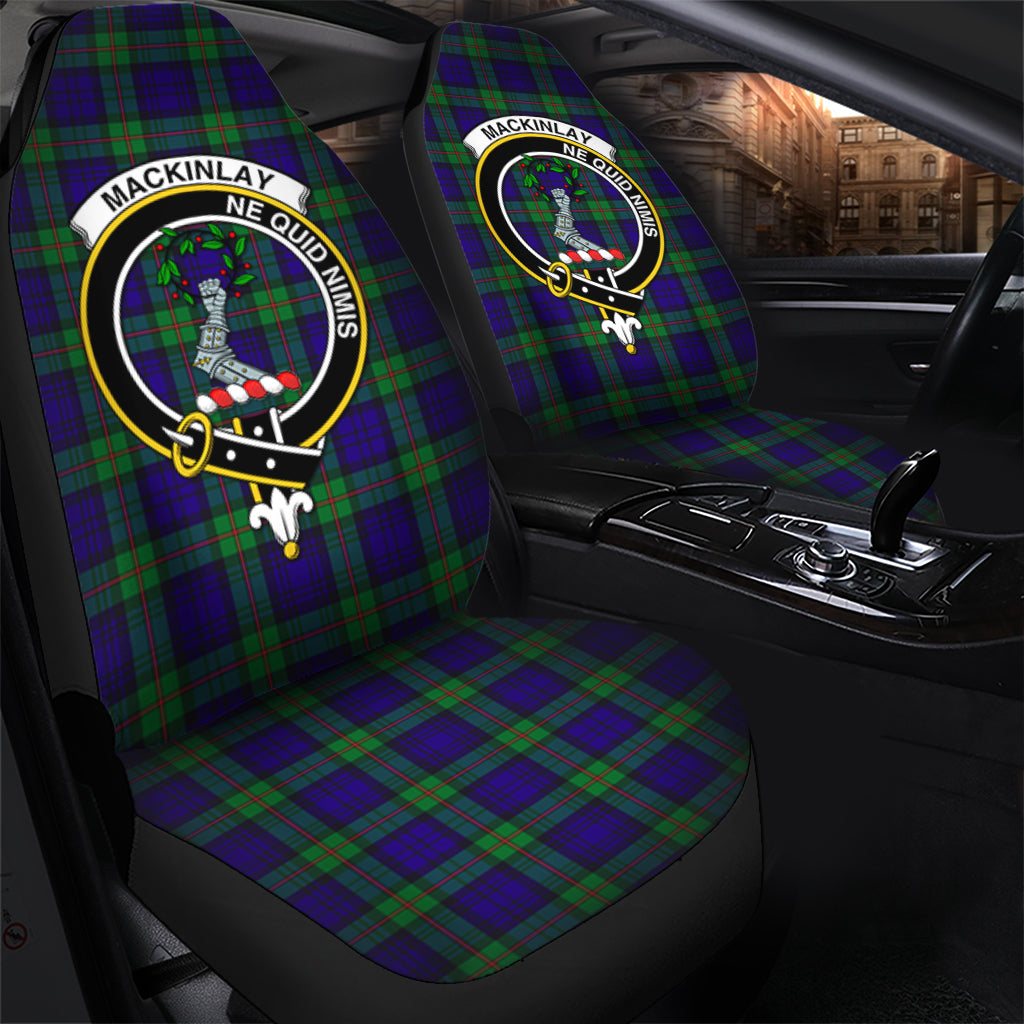 MacKinlay Modern Tartan Car Seat Cover with Family Crest - Tartanvibesclothing