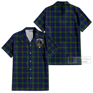 MacKinlay (McKinlay) Tartan Cotton Hawaiian Shirt with Family Crest Kid - Tartan Vibes Clothing