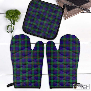 MacKinlay (McKinlay) Tartan Combo Oven Mitt & Pot-Holder Combo 1 Oven Mitt & 1 Pot-Holder Black - Tartan Vibes Clothing