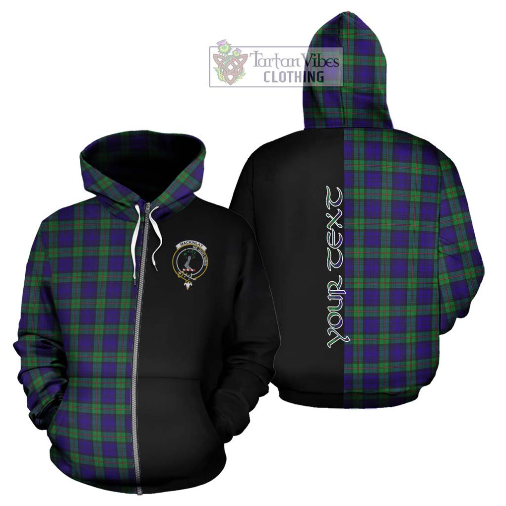 MacKinlay (McKinlay) Tartan Hoodie with Family Crest and Half Of Me Style - Tartanvibesclothing Shop