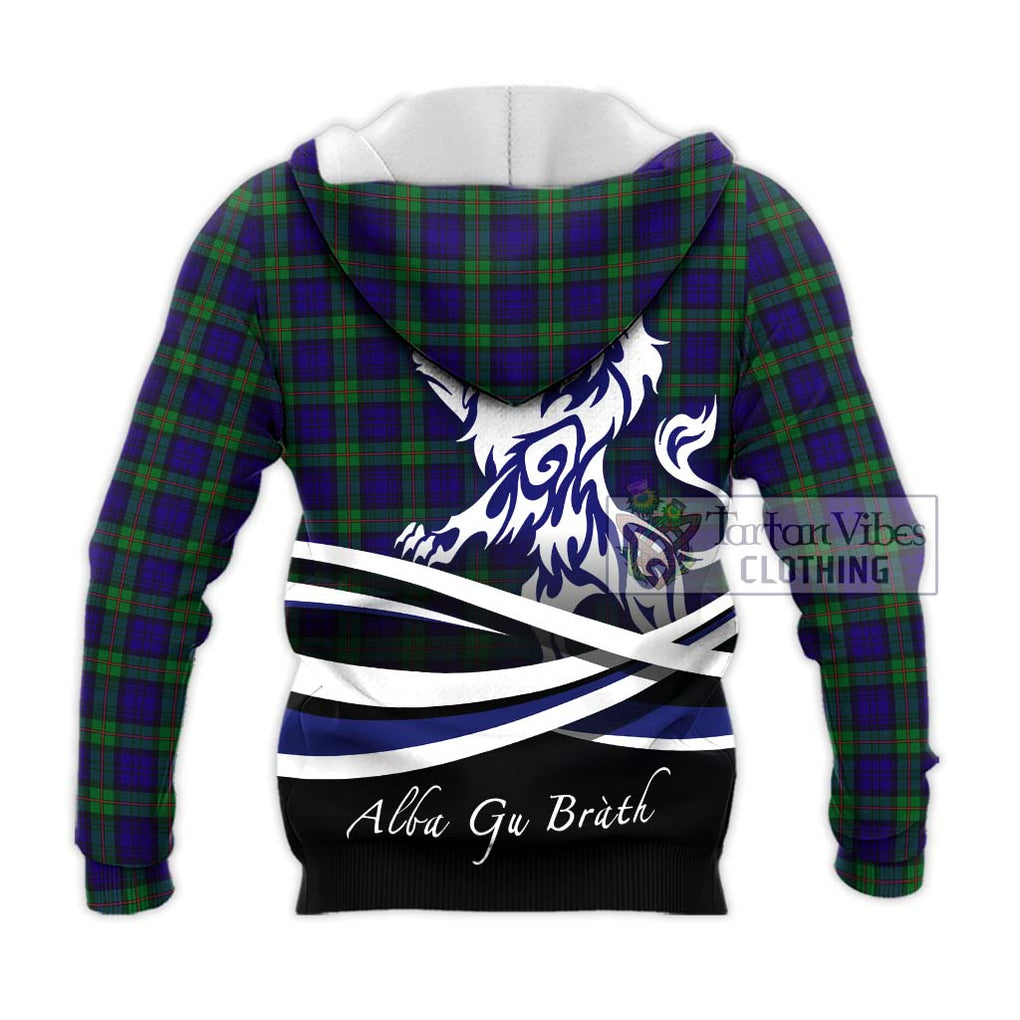 MacKinlay (McKinlay) Tartan Knitted Hoodie with Alba Gu Brath Regal Lion Emblem - Tartanvibesclothing Shop