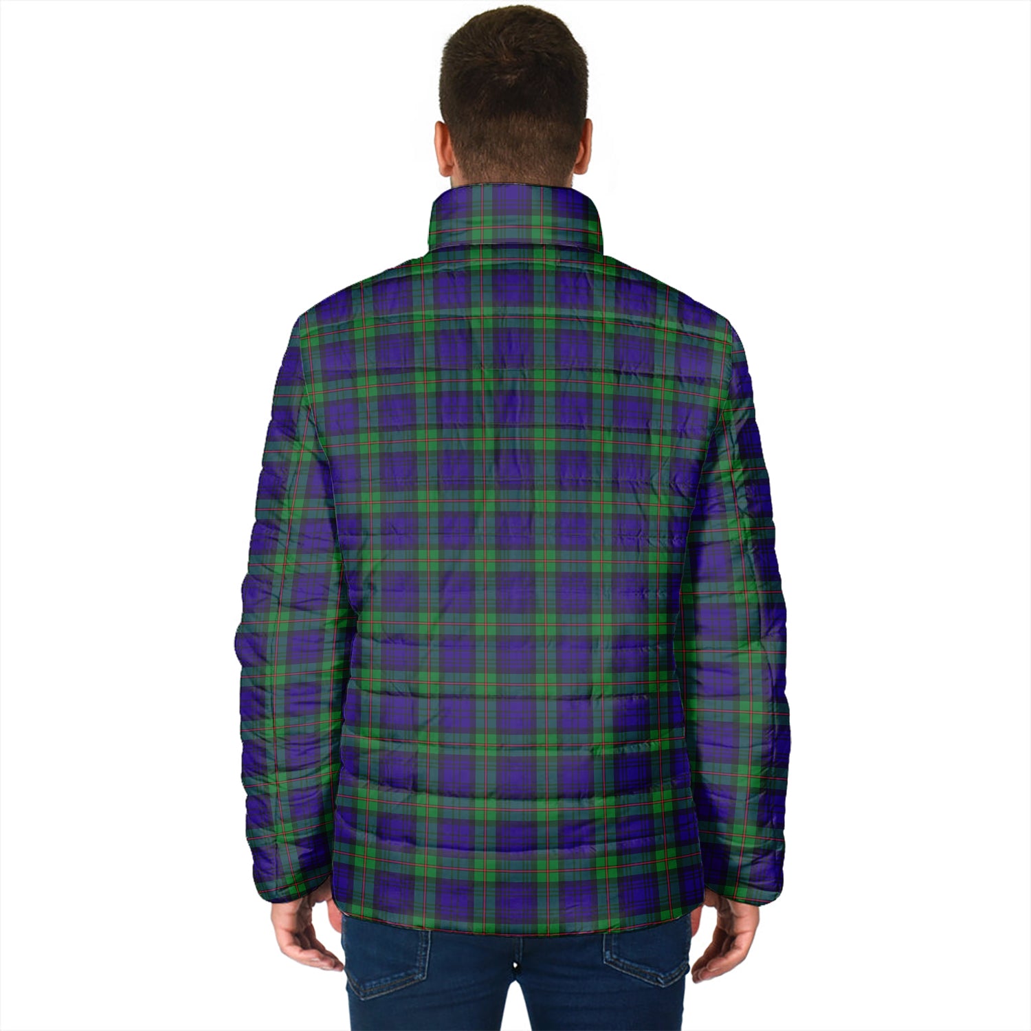 MacKinlay (McKinlay) Tartan Padded Jacket with Family Crest - Tartan Vibes Clothing