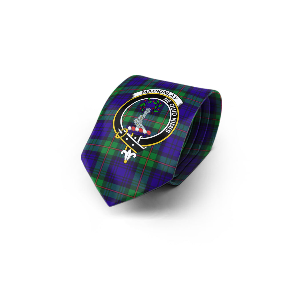 MacKinlay (McKinlay) Tartan Classic Necktie with Family Crest - Tartan Vibes Clothing