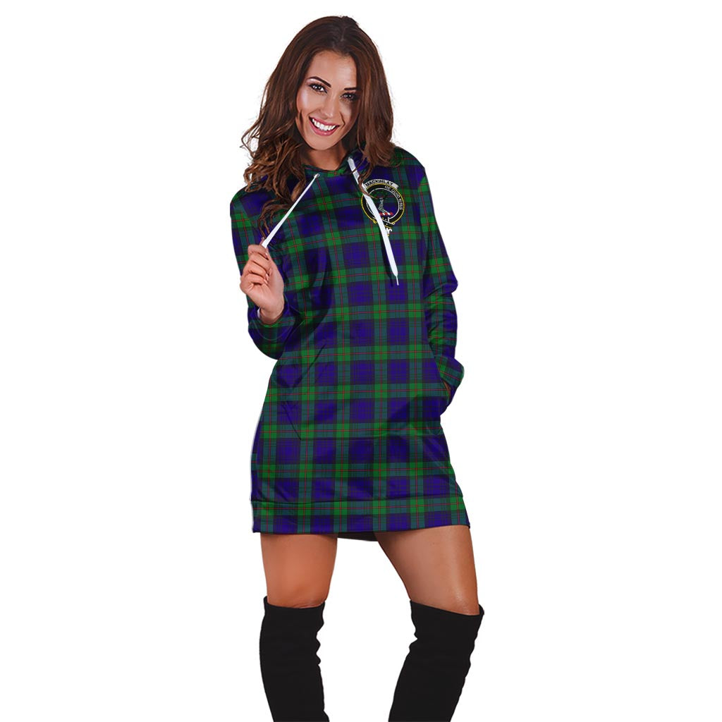MacKinlay (McKinlay) Tartan Hoodie Dress with Family Crest - Tartan Vibes Clothing