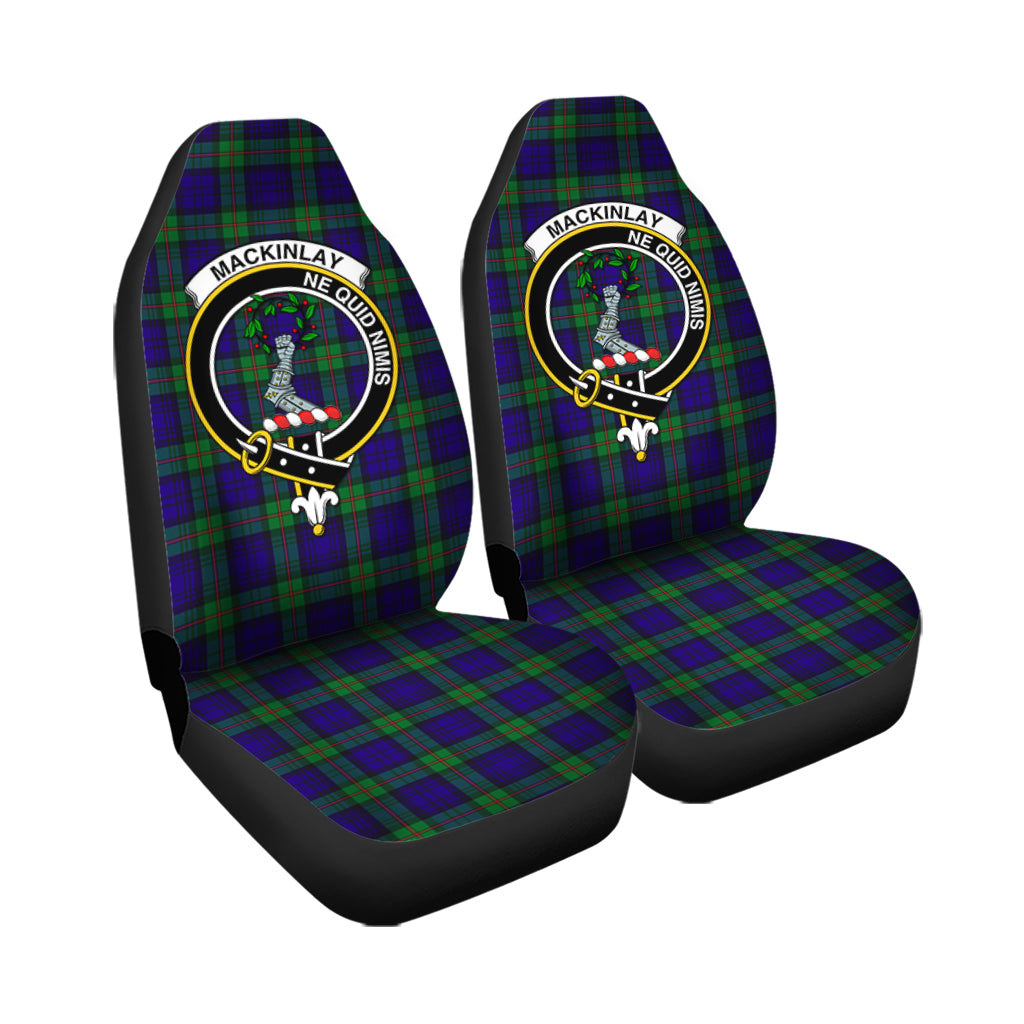 MacKinlay Modern Tartan Car Seat Cover with Family Crest - Tartanvibesclothing