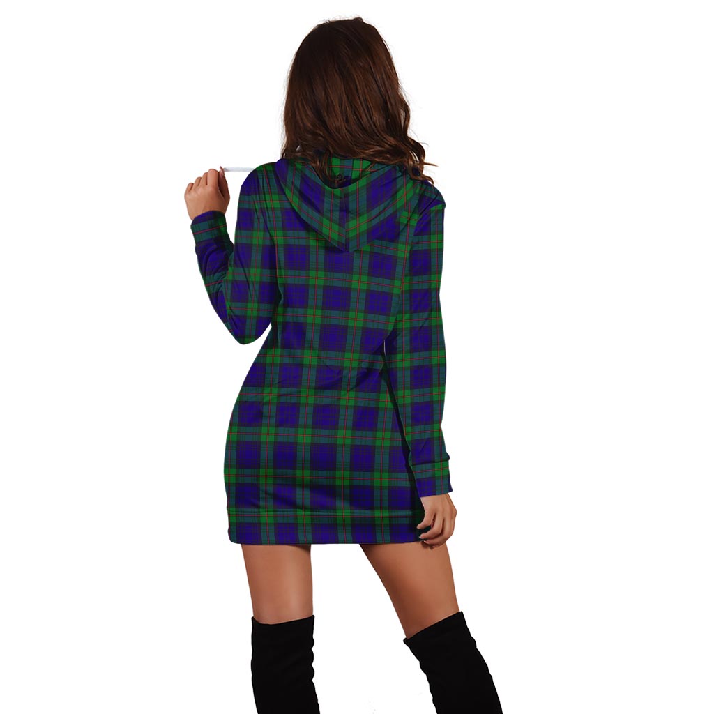 MacKinlay (McKinlay) Tartan Hoodie Dress with Family Crest - Tartan Vibes Clothing