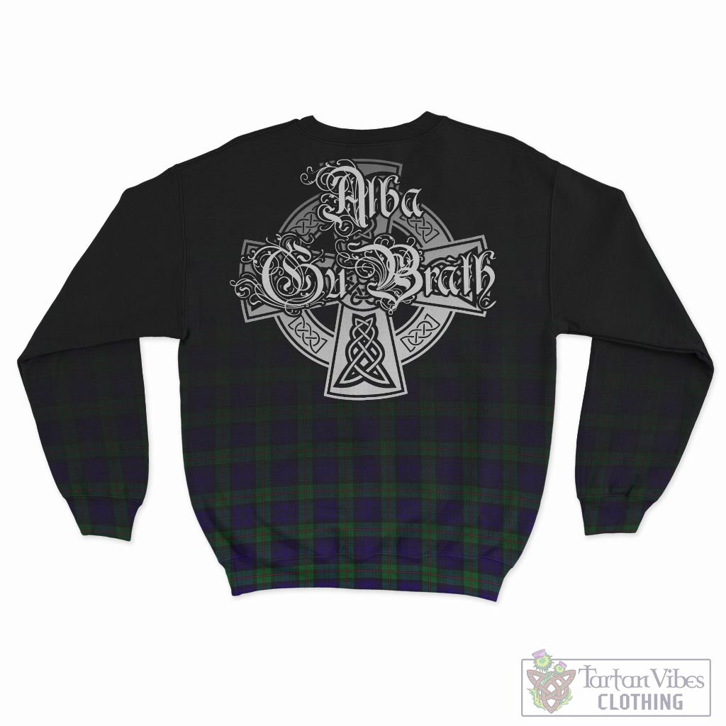 Tartan Vibes Clothing MacKinlay Modern Tartan Sweatshirt Featuring Alba Gu Brath Family Crest Celtic Inspired