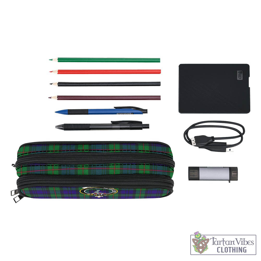 Tartan Vibes Clothing MacKinlay Modern Tartan Pen and Pencil Case with Family Crest