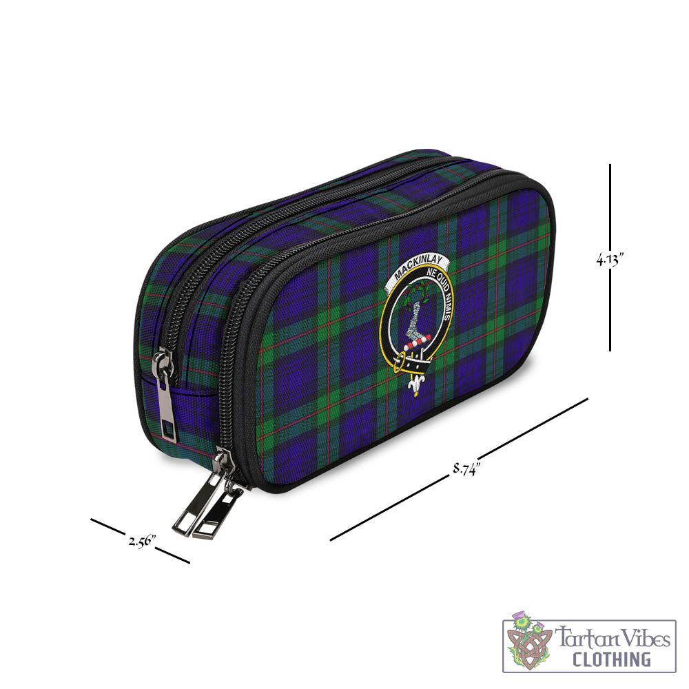 Tartan Vibes Clothing MacKinlay Modern Tartan Pen and Pencil Case with Family Crest