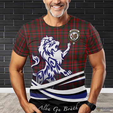 MacKinnon Tartan T-Shirt with Alba Gu Brath Regal Lion Emblem