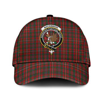 MacKinnon Tartan Classic Cap with Family Crest