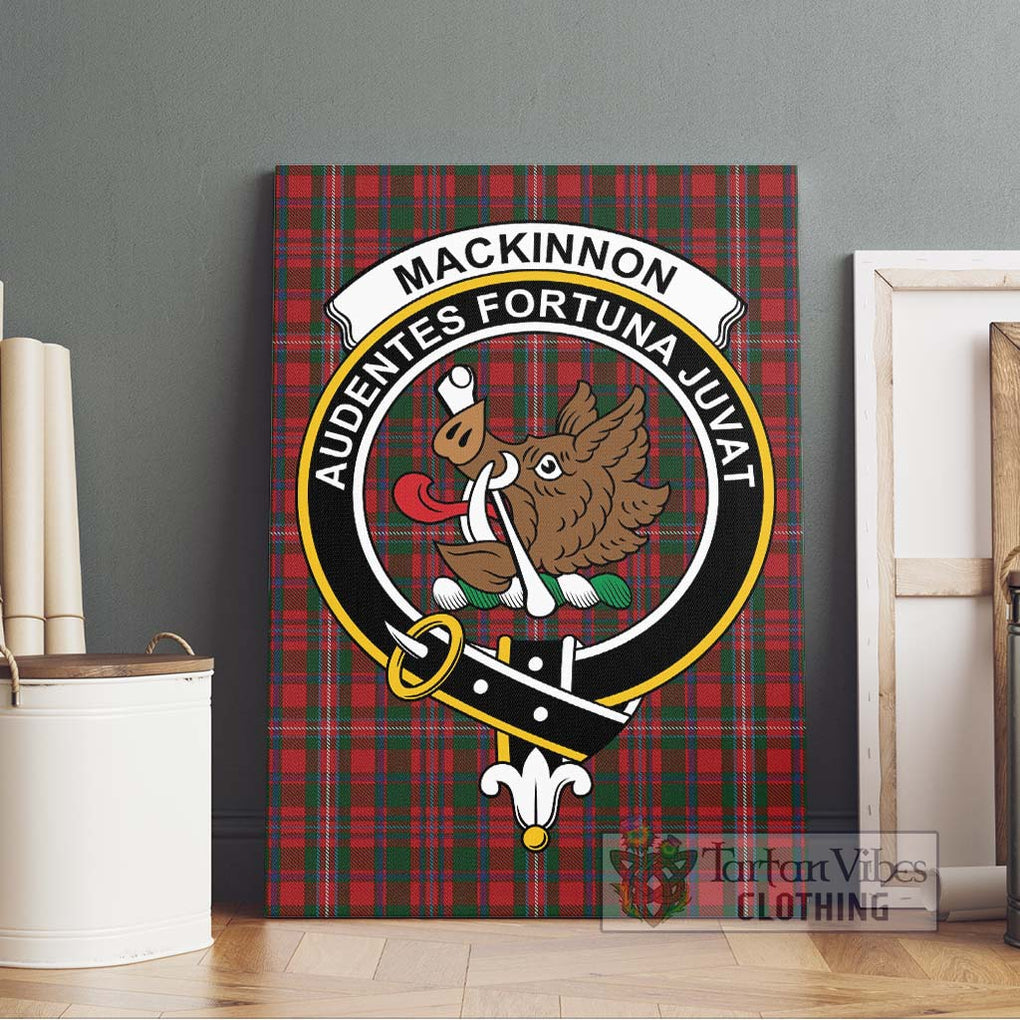 MacKinnon (McKinnon) Tartan Canvas Print Wall Art with Family Crest Without Frame - Tartan Vibes Clothing