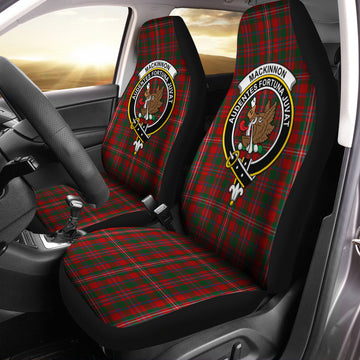 MacKinnon Tartan Car Seat Cover with Family Crest One Size - Tartanvibesclothing
