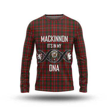 MacKinnon (McKinnon) Tartan Long Sleeve T-Shirt with Family Crest DNA In Me Style Unisex - Tartanvibesclothing Shop