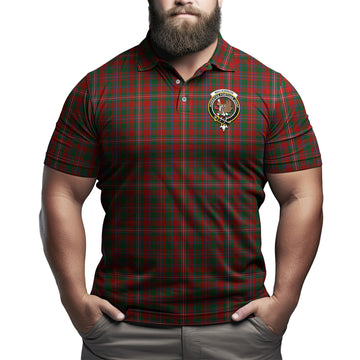 MacKinnon Tartan Men's Polo Shirt with Family Crest