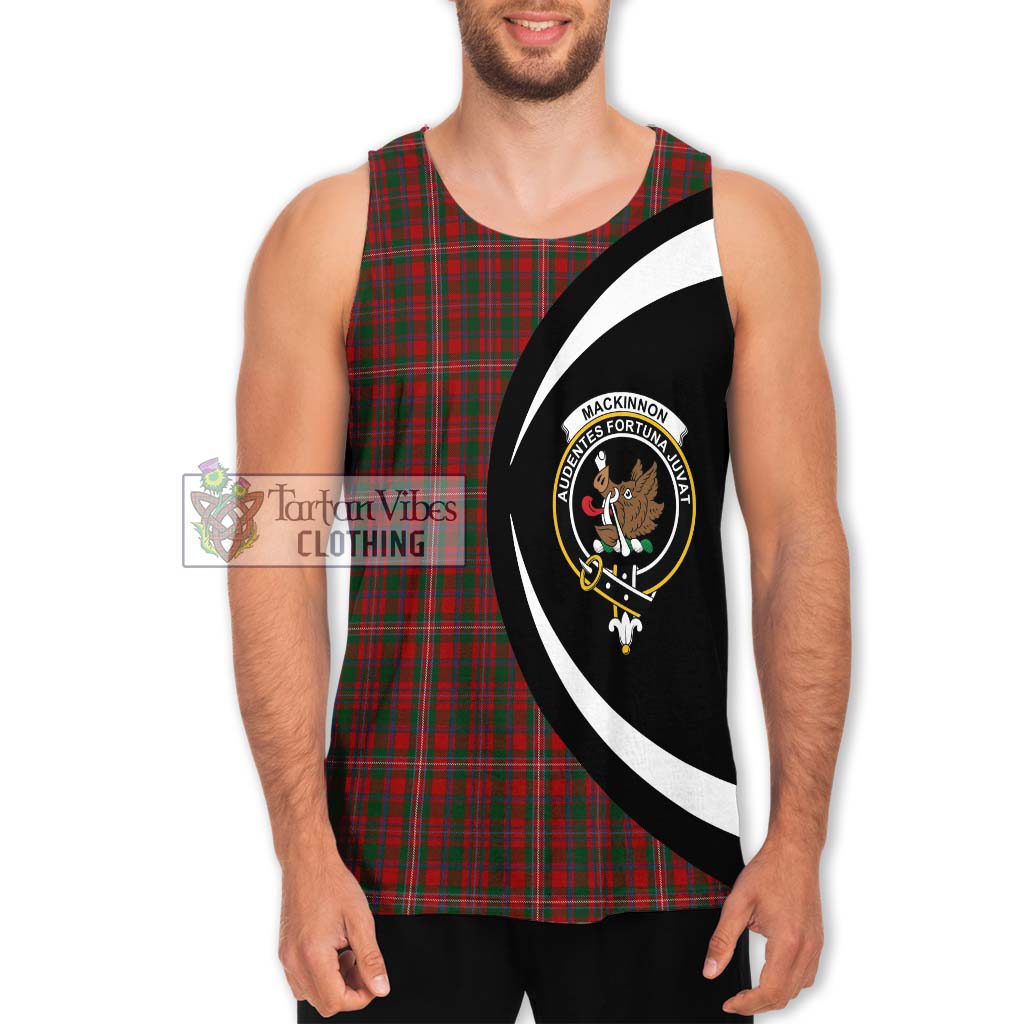 MacKinnon (McKinnon) Tartan Men's Tank Top with Family Crest Circle Style Men - Tartan Vibes Clothing