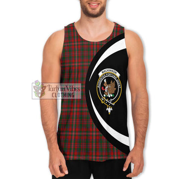 MacKinnon (McKinnon) Tartan Men's Tank Top with Family Crest Circle Style
