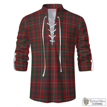 MacKinnon Tartan Men's Scottish Traditional Jacobite Ghillie Kilt Shirt