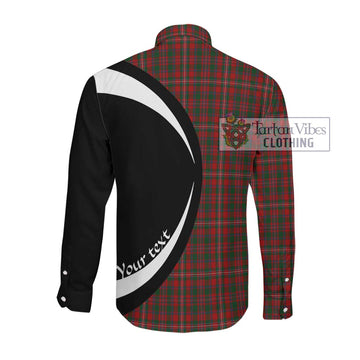 MacKinnon (McKinnon) Tartan Long Sleeve Button Up with Family Crest Circle Style