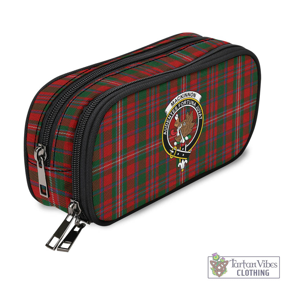 Tartan Vibes Clothing MacKinnon Tartan Pen and Pencil Case with Family Crest