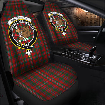 MacKinnon Tartan Car Seat Cover with Family Crest - Tartanvibesclothing