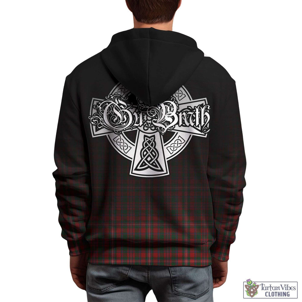 Tartan Vibes Clothing MacKinnon Tartan Hoodie Featuring Alba Gu Brath Family Crest Celtic Inspired