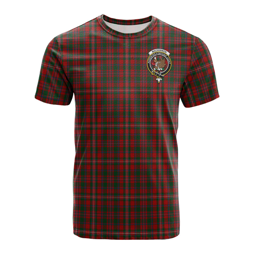 MacKinnon (McKinnon) Tartan T-Shirt with Family Crest - Tartan Vibes Clothing