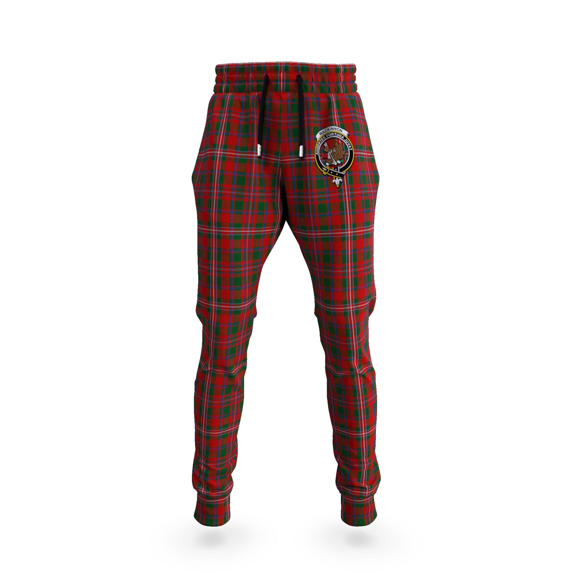MacKinnon (McKinnon) Tartan Joggers Pants with Family Crest 5XL - Tartan Vibes Clothing