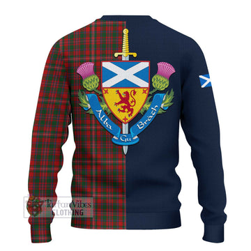 MacKinnon (McKinnon) Tartan Ugly Sweater Alba with Scottish Lion Royal Arm Half Style