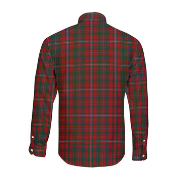 MacKinnon (McKinnon) Tartan Long Sleeve Button Up Shirt with Family Crest