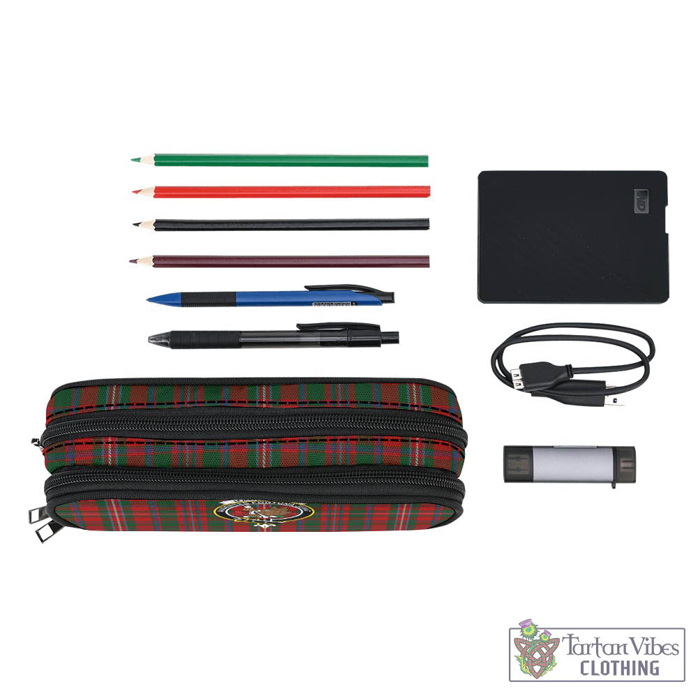 Tartan Vibes Clothing MacKinnon Tartan Pen and Pencil Case with Family Crest