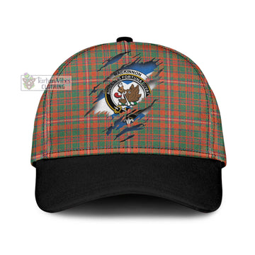 MacKinnon Ancient Tartan Classic Cap with Family Crest In Me Style