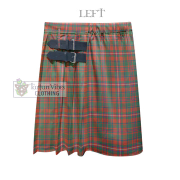 MacKinnon Ancient Tartan Men's Pleated Skirt - Fashion Casual Retro Scottish Kilt Style