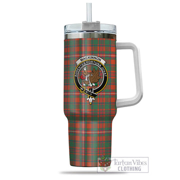 MacKinnon Ancient Tartan and Family Crest Tumbler with Handle