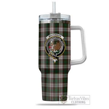 MacKinnon Dress Tartan and Family Crest Tumbler with Handle