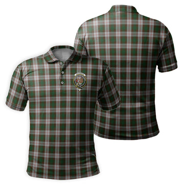 MacKinnon Dress Tartan Men's Polo Shirt with Family Crest