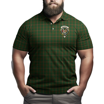 MacKinnon Hunting Tartan Men's Polo Shirt with Family Crest