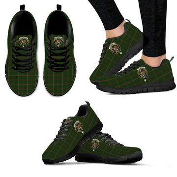 MacKinnon Hunting Tartan Sneakers with Family Crest