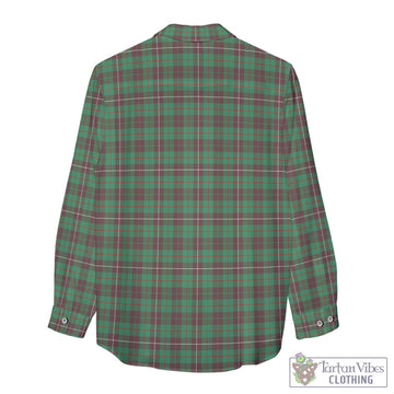 MacKinnon Hunting Ancient Tartan Womens Casual Shirt with Family Crest